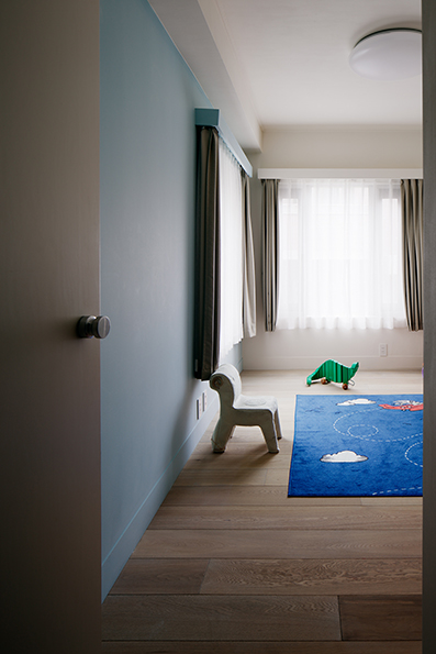 子供部屋2　好きな色を壁面に