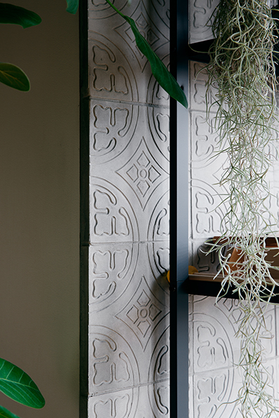 独特な模様のタイル