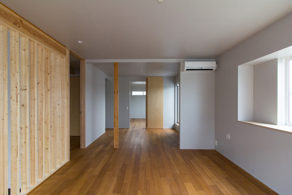 2階のフリースペース　将来間仕切って子供部屋にする事も可能　