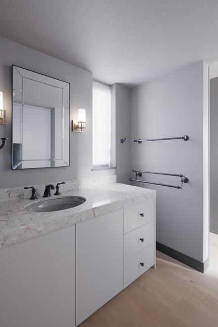 グレートーンの洗面