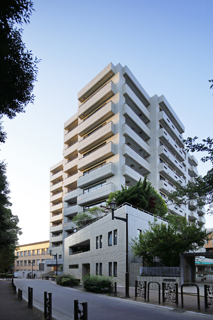 周辺環境が緑に囲まれたマンション